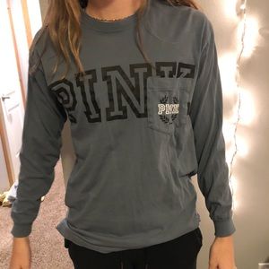 Pink/ vs long sleeve shirt